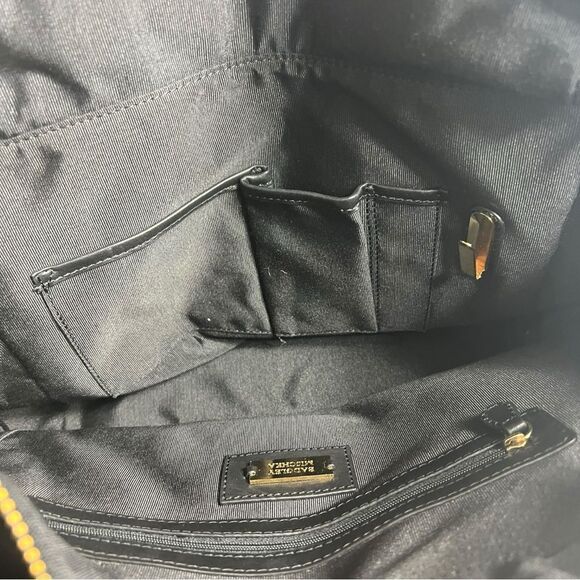 Badgley Mischka Black Leather Shoulder Bag - Picture 8 of 11